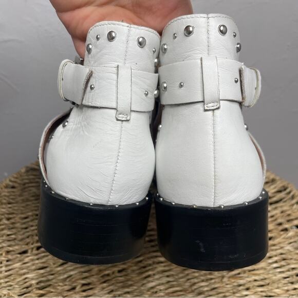 HALOGEN Booties Womens Size 7 Boho Leather Studded Ankle Boots Coastal Cowgirl - Picture 3 of 9